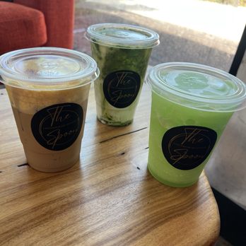The Spoon - From left to right ... - Crème Brûlée Coffee - Crème Brûlée Matcha Latte - Honeydew Slushie - Desserts Near Me - Stanton, California The Spoon - From left to right ... - Crème Brûlée Coffee - Crème Brûlée Matcha Latte - Honeydew Slushie - Desserts Near Me - Stanton, California