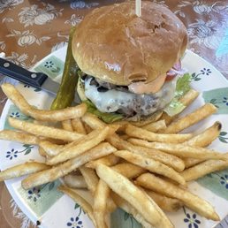 Mushroom Swiss Burger