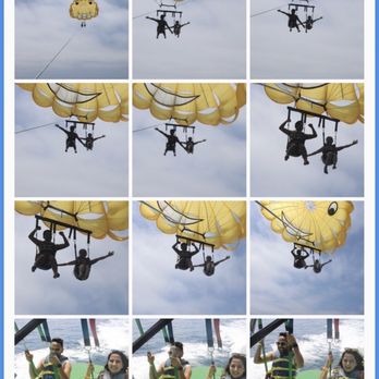 Parasail Catalina - Ours is the first 3 rows. Pictures are very dark, far away, and couldn't tell who was there. - Parasailing Near Me - Avalon, California
