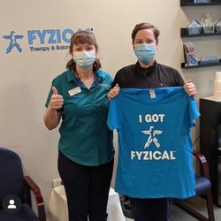 FYZICAL Therapy & Balance Centers - Graduation day from PT for migraines and a shoulder injury!! All better!! Thank you, Mary!!!