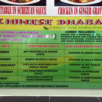 Chinese Dhaba - Wall Specials - Indian Near Me - Decatur, Georgia Chinese Dhaba - Wall Specials - Indian Near Me - Decatur, Georgia
