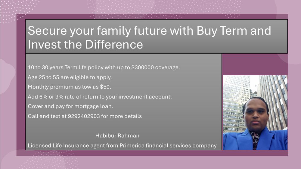 HABIBUR RAHMAN PRIMERICA Updated April 2024 1430 Bdwy, New York