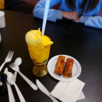 Manila Cafe & Asian Mart - Halo halo and fried plantain - Filipino Near Me - Mount Laurel, New Jersey