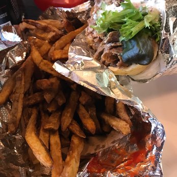 Simply Greek - Gyro and fries. - Greek Near Me - Solon, Ohio