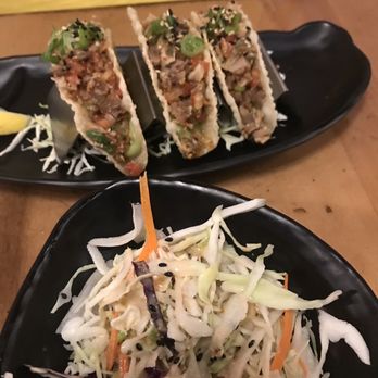Sojo Ramen - Chasu tacos with complimentary salad - Ramen Near Me - Las Vegas, Nevada Sojo Ramen - Chasu tacos with complimentary salad - Ramen Near Me - Las Vegas, Nevada