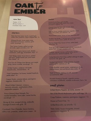 Menu photo 7 Oak to Ember Gloucester, MA