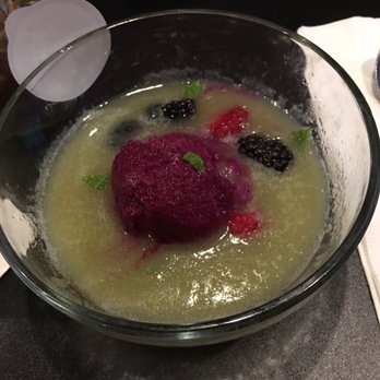 Blackie's - My meal was good. My dessert was not. Sorbet...soup? - American Near Me - Smithfield, Rhode Island
