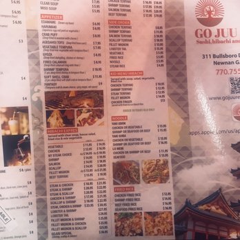 Go Juu - Menu - Asian Fusion Near Me - Newnan, Georgia