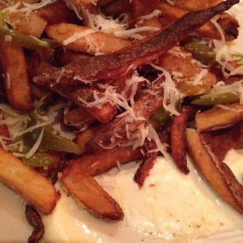 Enjay's Pizza - fries w/ parm, peppers & aoli (a MUST) - Pizza Near Me - Philadelphia, Pennsylvania