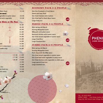 The Phenix Chinese Restaurant - Takeaway Menu 2 - Chinese Near Me - Brisbane, QLD The Phenix Chinese Restaurant - Takeaway Menu 2 - Chinese Near Me - Brisbane, QLD