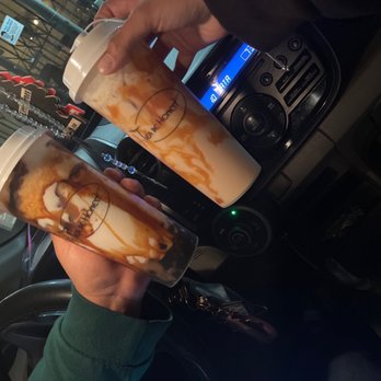 Tea Be Honest - brown sugar Carmel with extra Carmel drink & Hokkaido milk tea egg pudding - Coffee & Tea Near Me - Moreno Valley, California Tea Be Honest - brown sugar Carmel with extra Carmel drink & Hokkaido milk tea egg pudding - Coffee & Tea Near Me - Moreno Valley, California