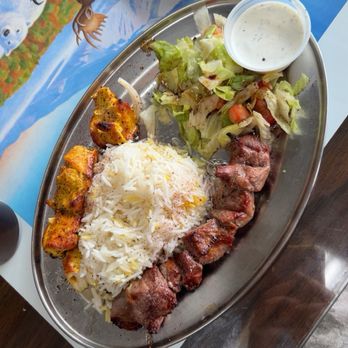 A&A Kabob Grill - chicken and lamb platter - Middle Eastern Near Me - Harrisonburg, Virginia