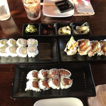 Sushi District - California, spicy tuna , shrimp tempura - Sushi Bars Near Me - Costa Mesa, California