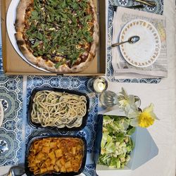 La Figata - Fig pizza,Bucatini Carbonara, Caesar, fig pizza