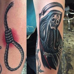 On the left was a before photo. On the right was the cover up job Bryce did! He did an amazing job. On the left was a before photo. On the right was the cover up job Bryce did! He did an amazing job.