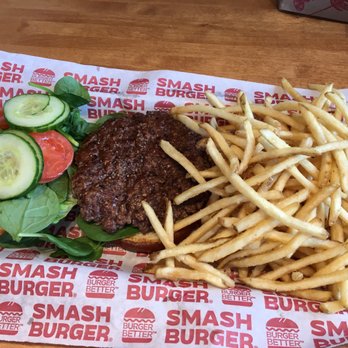 Smashburger - Regular burger with fries. 5/21/17 - Burgers Near Me - Brooklyn, New York Smashburger - Regular burger with fries. 5/21/17 - Burgers Near Me - Brooklyn, New York