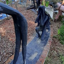 Chauvin Sculpture Garden & Art Studio - Following footsteps