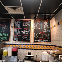 nopales fresh mex express - Menu