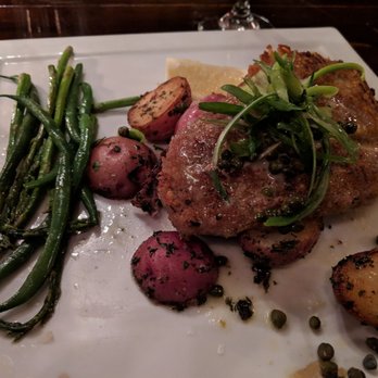BluWater Bistro - Parmesan crusted rockfish - American Near Me - Seattle, Washington BluWater Bistro - Parmesan crusted rockfish - American Near Me - Seattle, Washington