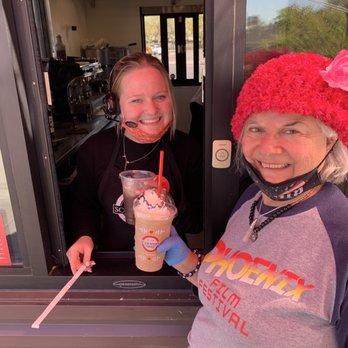 Scooter's Coffee - Me and Faith with Raspberry Mocha blended - Coffee & Tea Near Me - Phoenix, Arizona