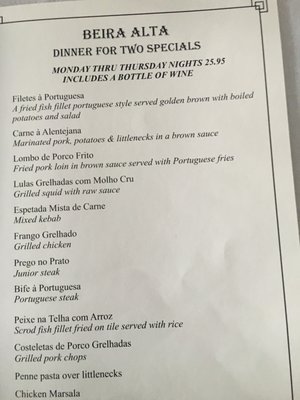 Menu photo 7 Beira Alta Restaurant Fall River, MA