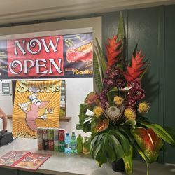 The flowers for the new shop opening!
