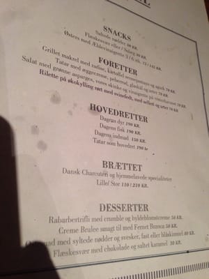 Menu photo 1 NOSE2TAIL Madbodega København V, 84 Menu photo 1 NOSE2TAIL Madbodega København V, 84