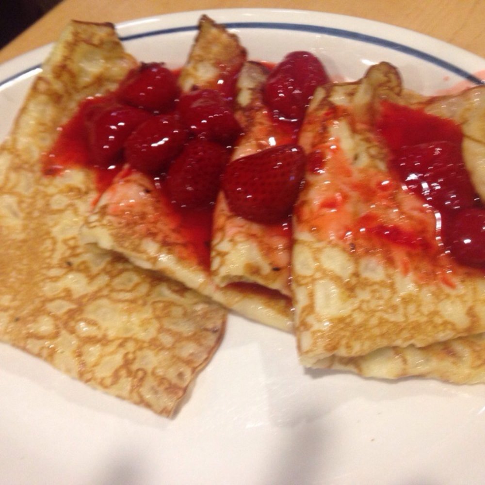 IHOP - Strawberries & Cream Crepes without the cream - Breakfast & Brunch Near Me - East Brunswick, New Jersey IHOP - Strawberries & Cream Crepes without the cream - Breakfast & Brunch Near Me - East Brunswick, New Jersey