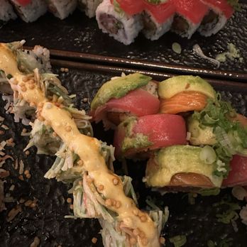 Akasaka Sushi - Clockwise: Protein roll, Hawaii roll, Soho roll - Korean Near Me - Orlando, Florida