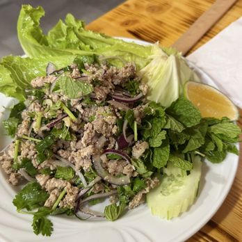 Thai Grindz & Laos Cusine - Pork Larb Salad - Thai Near Me - Honolulu, Hawaii Thai Grindz & Laos Cusine - Pork Larb Salad - Thai Near Me - Honolulu, Hawaii