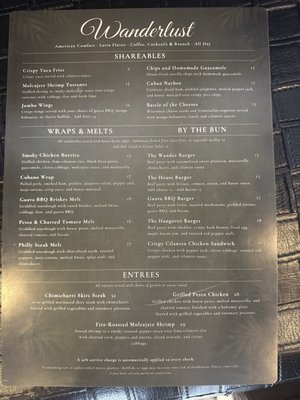 Menu photo 1 Wanderlust Cafe Miami Beach, FL Menu photo 1 Wanderlust Cafe Miami Beach, FL