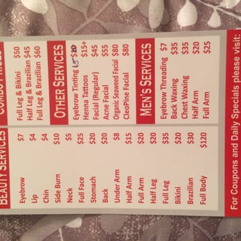 Arc Beauty Salon - Prices - Waxing Near Me - Montclair, New Jersey Arc Beauty Salon - Prices - Waxing Near Me - Montclair, New Jersey