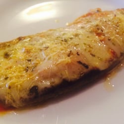 Diamantina - Entrada: Beringela ao molho pomodoro gratinada.