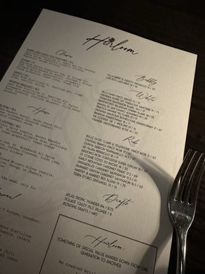 Menu photo 8 Heirloom Reston, VA Menu photo 8 Heirloom Reston, VA