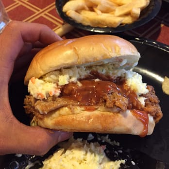 The Apple House - platter bbq burger... slap some slaw and you have this! - American Near Me - Linden, Virginia The Apple House - platter bbq burger... slap some slaw and you have this! - American Near Me - Linden, Virginia