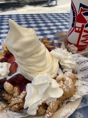 Log Ride Funnel Cake by null