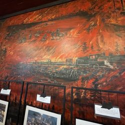 Hinckley Fire Museum - Cool painting.
