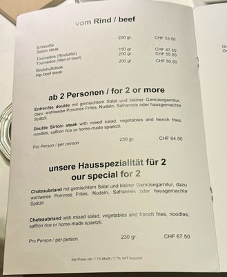 Menu photo 1 Restaurant Raurica Kaiseraugst, AG