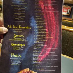 Gus' Steak & Pizza House - Front of menu