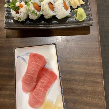 Maneki - Bluefin tuna nigiri and salmon roll - Japanese Near Me - Seattle, Washington Maneki - Bluefin tuna nigiri and salmon roll - Japanese Near Me - Seattle, Washington