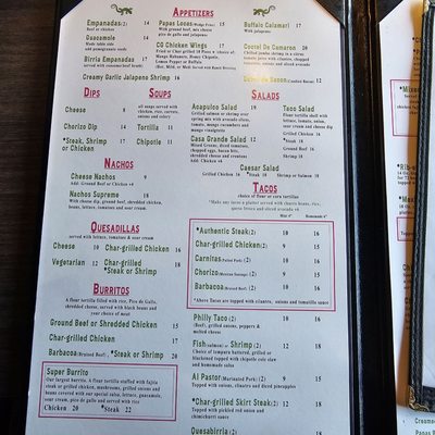 Menu photo 4 Casa Grande Marietta, GA