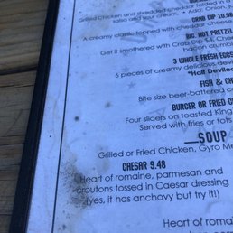 Menu could use a little sanitizing. Drink menu was paper and looked similar