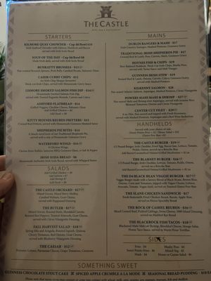Menu photo 8 The Castle Irish Pub And Restaurant Orlando, FL Menu photo 8 The Castle Irish Pub And Restaurant Orlando, FL