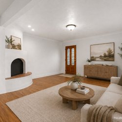 Kelli Miller - Coastal Collective - Just Listed! Bright, open living space with a cozy curved fireplace in Cardiff-by-the-Sea. 1248 Evergreen Dr, Encinitas! By Kelli Miller