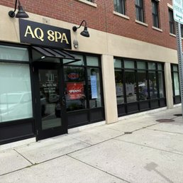 Exterior outside entrance of AQ Spa 518 - Visit us for a relaxing massage at AQ Spa 518 in Westborough, MA. - Westborough, Massachusetts Exterior outside entrance of AQ Spa 518 - Visit us for a relaxing massage at AQ Spa 518 in Westborough, MA. - Westborough, Massachusetts