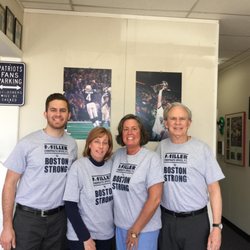 Adam Miller, DC - Norwood Chiropractor - Miller Chiropractic staff on Marathon Monday