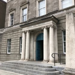 Hugh Lane Gallery - Exterior of gallery is labeled Dublin City Gallery