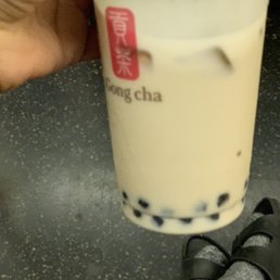 Oolong milk tea with honey brown sugar boba light ice 70% sugar I asked for 50% but they gave me this.