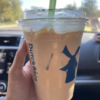 Dutch Bros Coffee - Order a small Annihilator it was very sweet but when the ice melted it water the drink down so it wasnt too sweet after - Coffee & Tea Near Me - Yucaipa, California