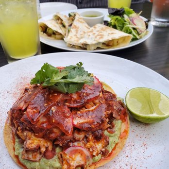 Aleli Mexican Restaurant - Octopus tostada and quesadillas - New Mexican Cuisine Near Me - Brooklyn, New York